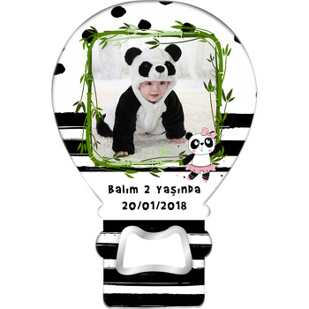 Balerin Kız Panda Temalı Balon Magnet Açacak