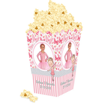 Balerin Temalı Temalı Popcorn Kutusu