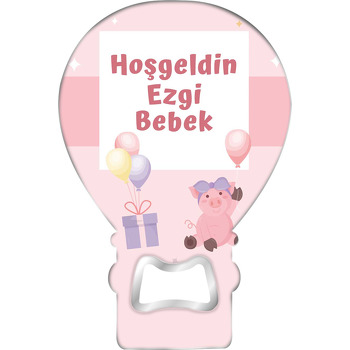 Balonlu Domuzcuk ile Pembe Temalı Balon Magnet Açacak