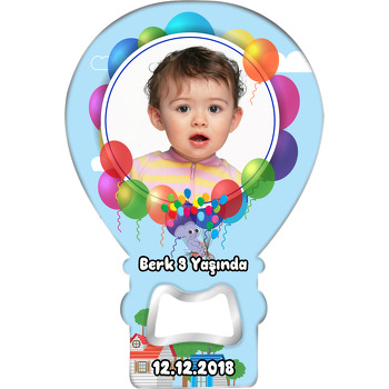 Balonlu Fil Temalı Balon Magnet Açacak