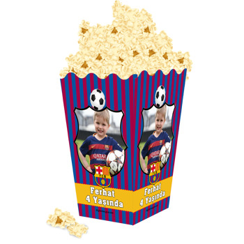 Barcelona Temalı Popcorn Kutusu