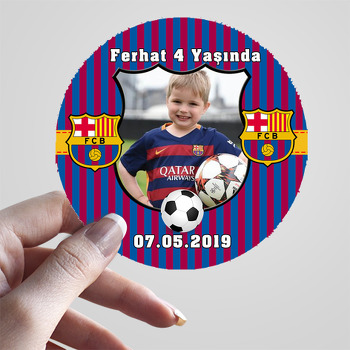 Barcelona Temalı Resimli Sticker