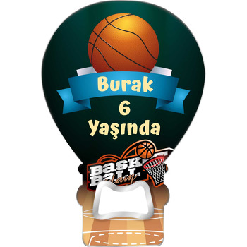 Basketbol Potası ile Topu Temalı Balon Magnet Açacak