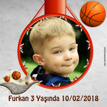 Basketbol Temalı    Kare Parti Afiş