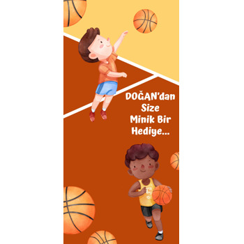 Basketbolcu Temalı Hediyelik Kart