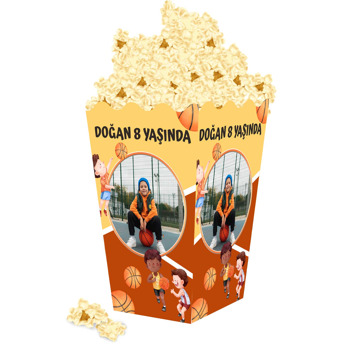 Basketbolcu Temalı Popcorn Kutusu