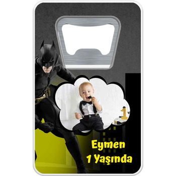 Batman ile Gotham Şehri Temalı Dikdörtgen Magnet Açacak