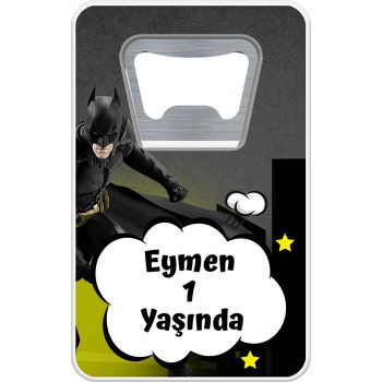 Batman ile Gotham Şehri Temalı Dikdörtgen Magnet Açacak