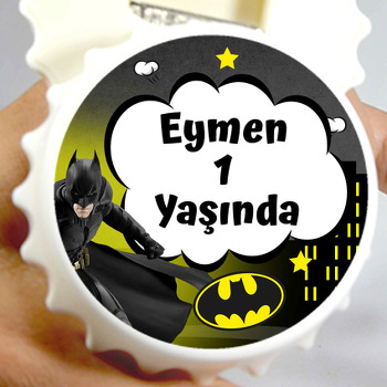 Batman ile Gotham Şehri Temalı Kapak Şekilli Magnet Açacak