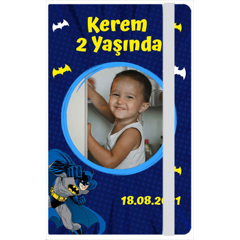 Batman Lacivert Fon Temalı Anı Defteri