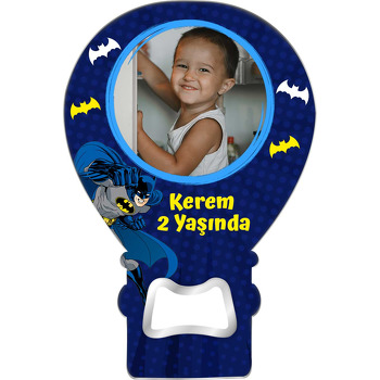 Batman Lacivert Fon Temalı Balon Magnet Açacak