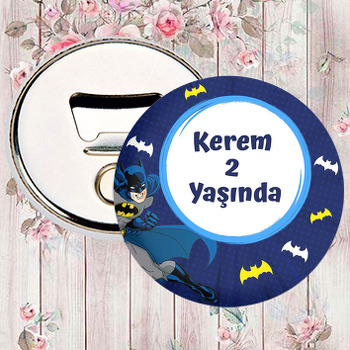 Batman Lacivert Fon Temalı Magnet Açacak