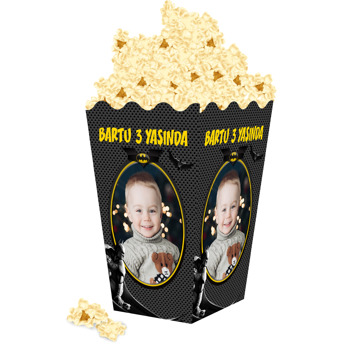 Batman Siyah Fon Temalı Popcorn Kutusu