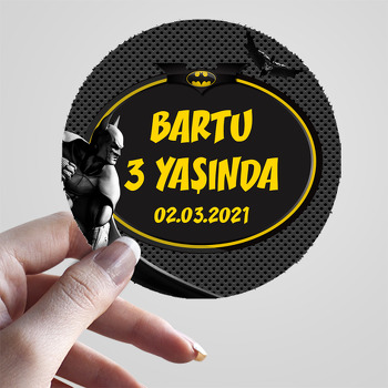 Batman Siyah Fon Temalı Sticker