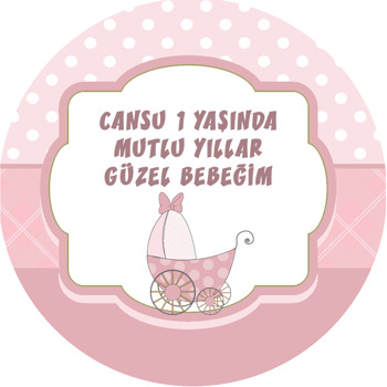 Bebek Arabası Temalı Sticker