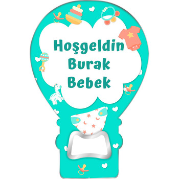 Bebek Bezi ile Yeşil Fon Temalı Balon Magnet Açacak