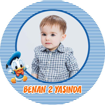 Bebek Ördek Temalı Doğum Günü Sticker