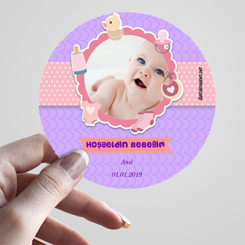 Bebek Oyuncaklı Hoşgeldin Bebek Sticker