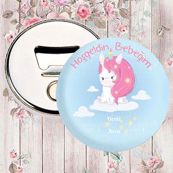 Bebek Unicorn Temalı Magnet  Açacak