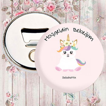 Bebek Unicorn Temalı Magnet Açacak