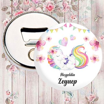 Bebek Unicorn Temalı Magnet Açacak