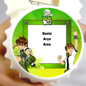 Ben 10 Temalı Kapak Şekilli Magnet Açacak