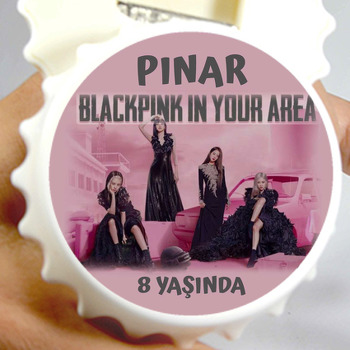 Blackpink Pembe Fon Temalı Kapak Şekilli Magnet Açacak