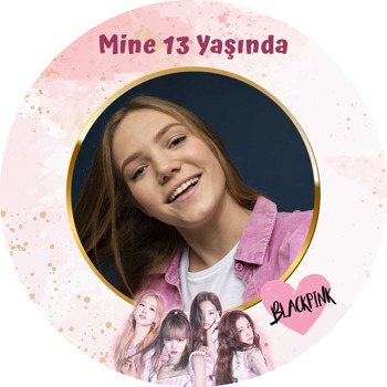 Blackpink Temalı Akrilik Daire Magnet