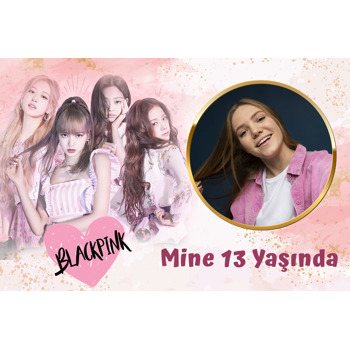 Blackpink Temalı Doğum Günü Magnet