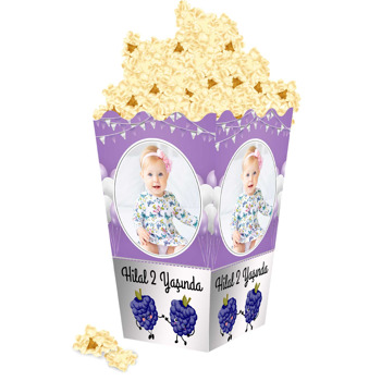 Böğürtlen Temalı Popcorn Kutusu