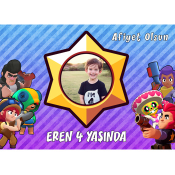 Brawl Star Temalı Doğum Günü Amerikan Servis