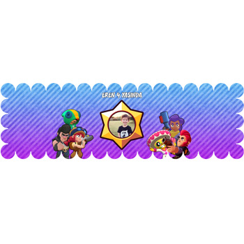 Brawl Star Temalı Peçete Sargısı