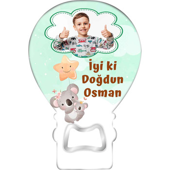 Bulut Çerçeve ile Anne Çocuk Koala Temalı Balon Magnet Açacak