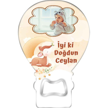 Bulut Çerçeve ile Ceylan Temalı Balon Magnet Açacak