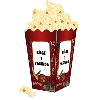 Büyücü Okulu Temalı Popcorn Kutusu