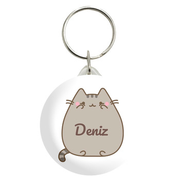 Cat Pusheen Temalı Anahtarlık