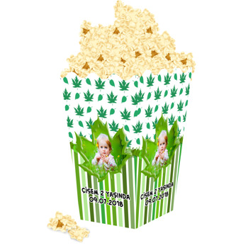 Çınar Yaprak Temalı Popcorn Kutusu