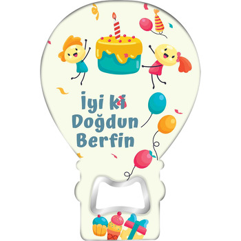 Çöp Adam Çocuklar ile Pasta Temalı Balon Magnet Açacak