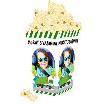 Çöp Kamyonu Temalı Popcorn Kutusu