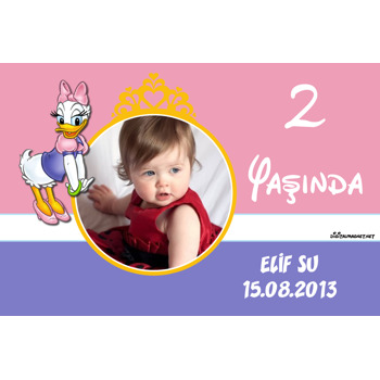 Daisy Duck Temalı Plastik Magnet