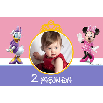 Daisy Duck ve Minnie Mouse Temalı Magnet