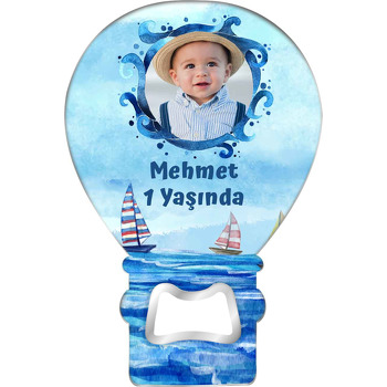 Dalga Çerçeve ile Yelkenli Temalı Balon Magnet Açacak