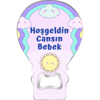 Dalgalı Gökkuşağı ile Güneş Temalı Balon Magnet Açacak