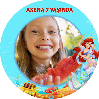 Deniz Kızı Ariel Temalı Sticker