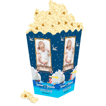 Denizci Gece Temalı Popcorn Kutusu