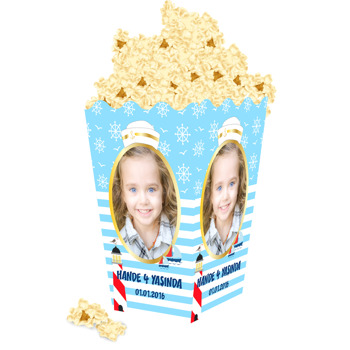 Denizci Temalı Popcorn Kutusu