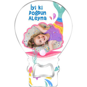 Denizkızı Kuyruğu ile İnci Çerçeve Temalı Balon Magnet Açacak