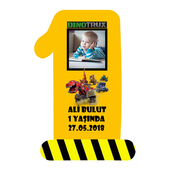 Dinotrux Temalı Doğum Günü Magnet