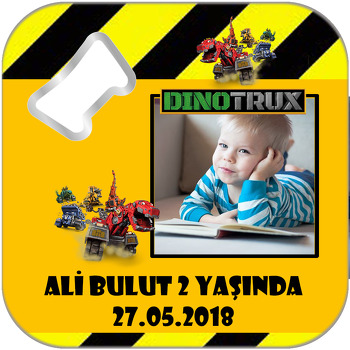 Dinotrux Temalı  Kare Magnet Açacak