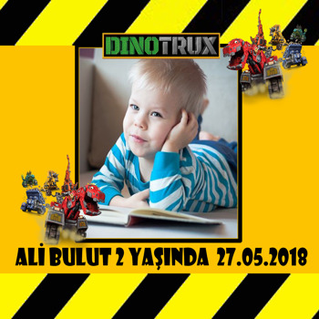 Dinotrux Temalı    Kare Parti Afiş